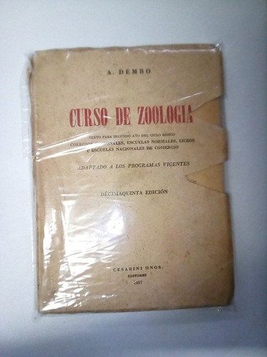 Curso De Zoologia Ed. Casarini Hnos. 
