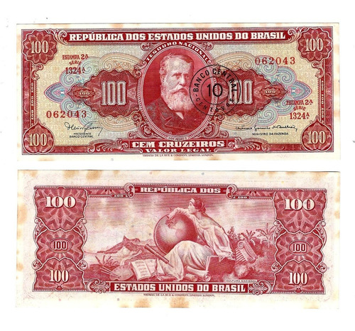 Brasil - Billete 10 Centavos 1966-67 - Casi Nuevo