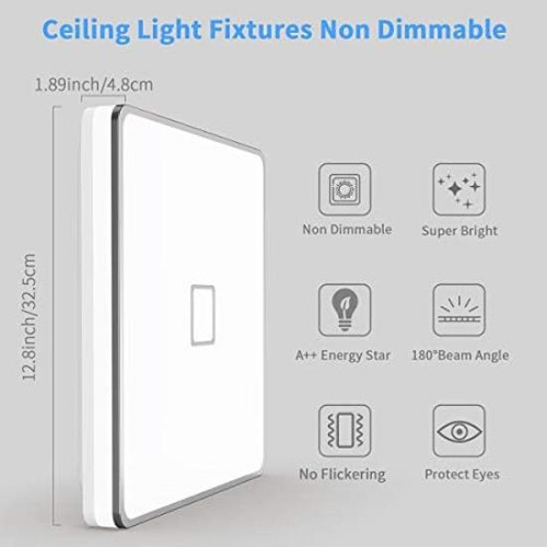 Airand Lámparas De Techo Led Montaje Empotrado 12.8 Pulgadas