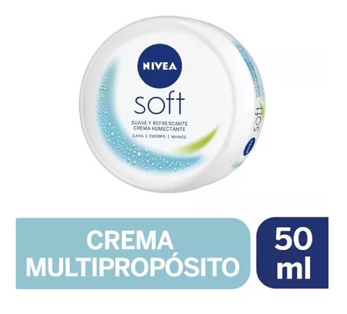 Crema Multipropósito Nivea Soft Cara Manos Cuerpo 50ml Envio
