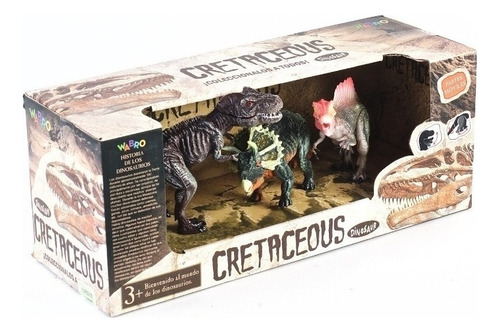 Dinosaurios Sorpresa Cretaceous Set X 3 Chicos