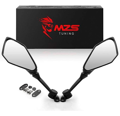 Mzs Espejos Retrovisores De Motocicleta Compatibles Con Zx6.