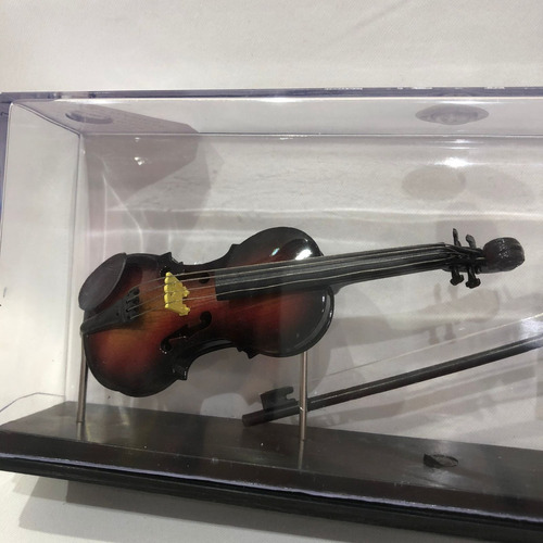 Miniatura Instrumento Musical Violino + Partitura Cód 302