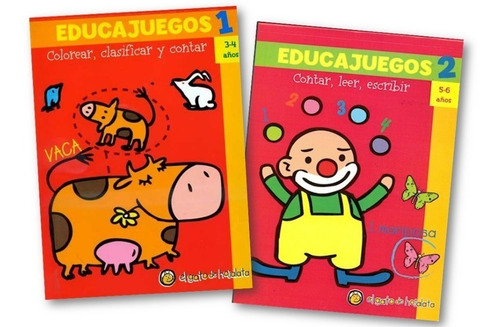 Combo 2 Educajuegos 3 - 6 Años Letras Numeros