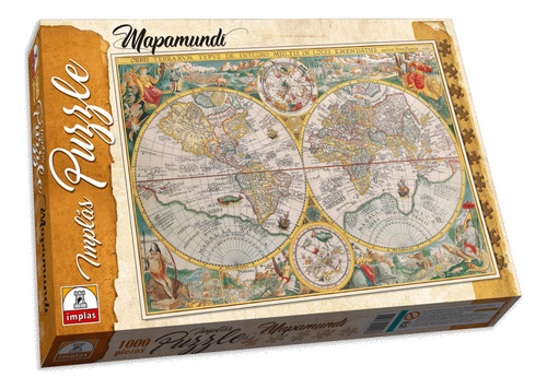 Puzzle Mapamundi 1000 Pzs - Implas 212