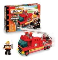 Comprar Blocky Bomberos 1 Bloques Para Armar Construccion 70 Piezas