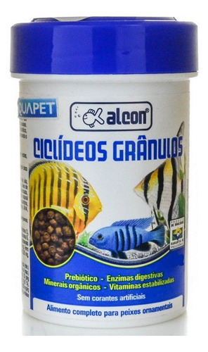 Ração Para Peixes Ciclídeos Grânulos 55g Alcon