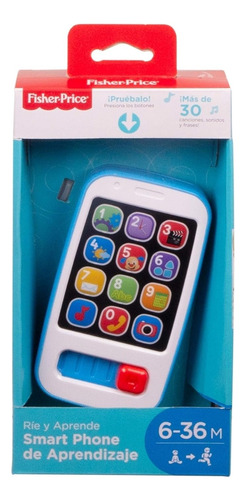 Fisher Price Smartphone Para Bebé Azul, Jugete Outlet