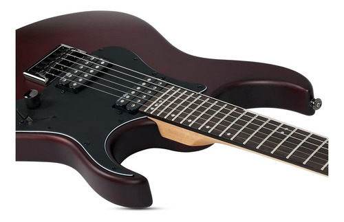 Imagen 4 de 4 de Guitarra eléctrica Schecter SGR Banshee-6 de tilo walnut satin con diapasón de palo de rosa