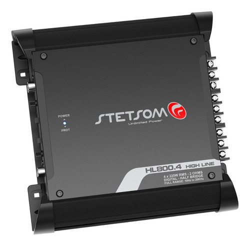 Kit Melhor Módulo Stetsom Hl800.4 + Cabos Y + Rca 5 Metros