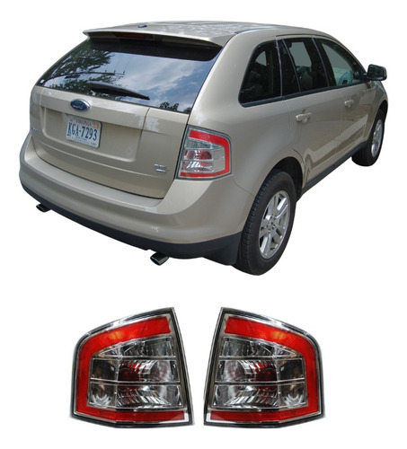 Par Juego Calaveras Ford Edge 2007 2008 2009 2010 Tyc