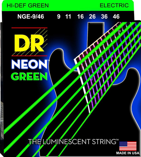 Hi-def Neon Cuerdas Para Guitarra Eléctrica (nge-9/46)