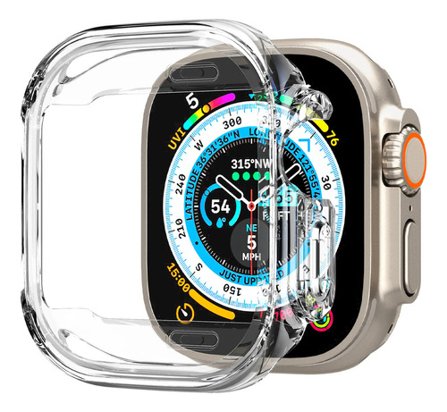 Capa Spigen Ultra Hybrid Clear Para Apple Watch Ultra (49mm) Cor da caixa Transparente