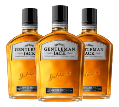 Jack Daniels Gentleman X 3 Botellas  375 Ml