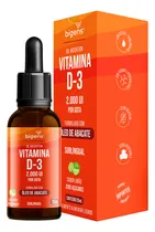 Comprar Vitamina D3 2000ui Por Gota Sublingual Lipossolúvel - Bigens Sabor Limão
