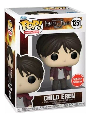 Funko Pop Attack On Titan Child Eren Gamestop Exclusive 1251