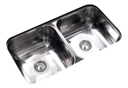 Bacha Doble Johnson Para Cocina C37/18 70x37x18 Sin Interes