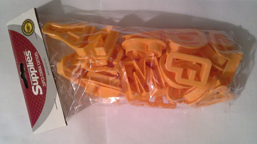 Molde De Galletas De Letras Marca Supplies 26 Pcs