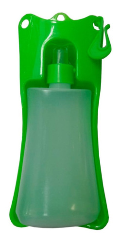 Botella Bebedero Portátil P/ Perros Mascotas 500ml C/ Gancho