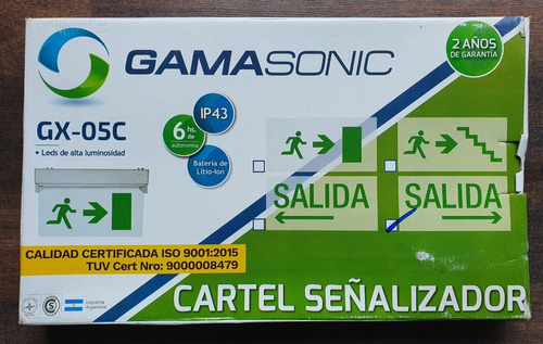 Pack 12 Carteles Señalizadores Salida Emergencia (caja 12u.)