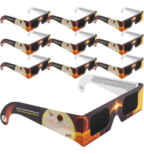 Gafas Para Eclipse Lunt Solar Systems Certificación Iso Y Ce