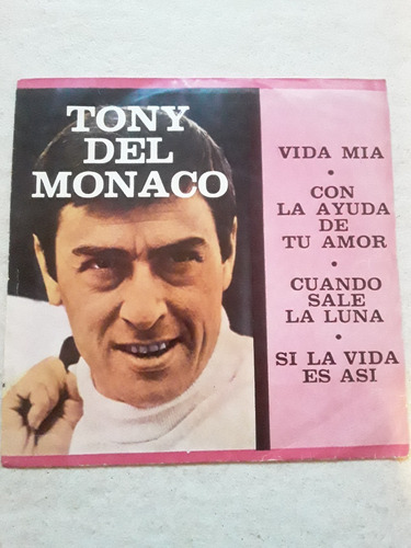 Tony Del Mónaco - Vida Mia Si La Vida Es Así Ep Vinilo Kktus