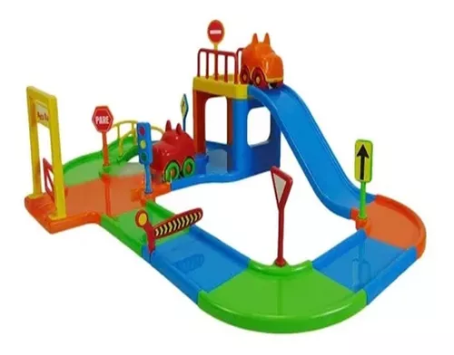 Pista De Carrinhos Corrida Brinquedo Bebe Infantil Educativo