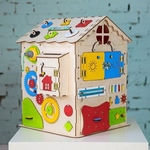 Imagen 1 de 3 de Tablero Didáctico Casita Metodo Montessori Personalizado