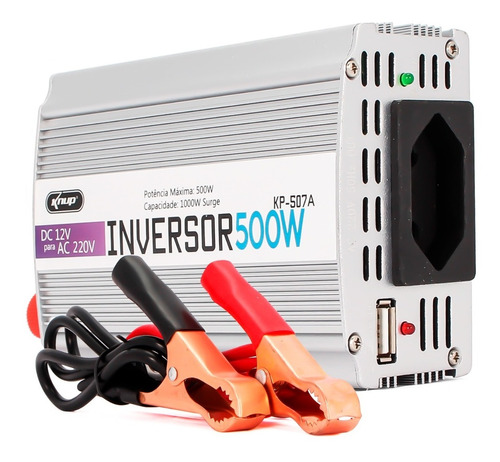 Inversor Tensão 500w 12v Para 220v Conversor Transformador