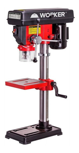 Furadeira De Bancada 16mm 1/2hp Biv Worker - 147834 Cor Vermelho 110V/220V