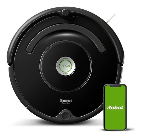 Robot Aspirador irobot Roomba 675 con Conexión Wi-fi Color Negro