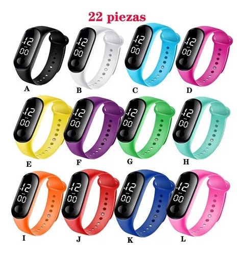 22 Piezas Reloj Led Digital Watch Touch Unisex Mayoreo