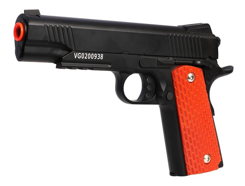 Pistola Airsoft Spring 1911 V13 Metal 6mm + 1000 Bbs + Case