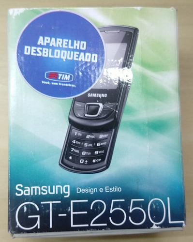 Celular Samsung Gt-e2550l Preto - Pequeno Antigo De Chip 