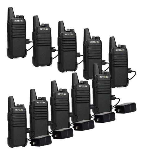 Walkie Talkies Rt22 Comunicación Bidireccional Recargable