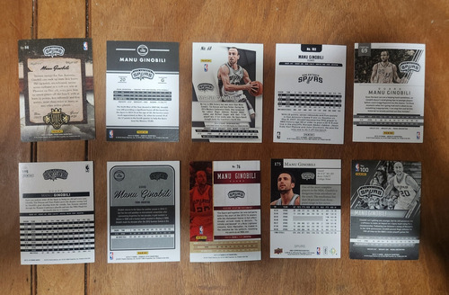 Lote Cartas Nba Manu Ginobili Manu Ginobili 7