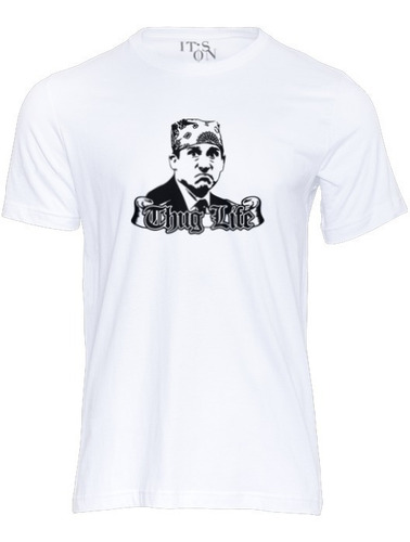 Playera Michael Scott Thug Life. The Office. Cholo.