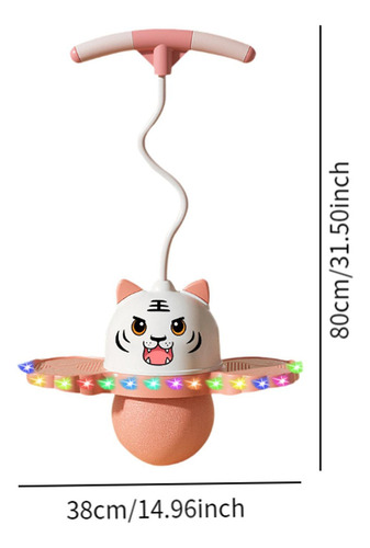 / Pogo Ball Con Asa, Juguete De Salto Alto Con Bomba, Rosa