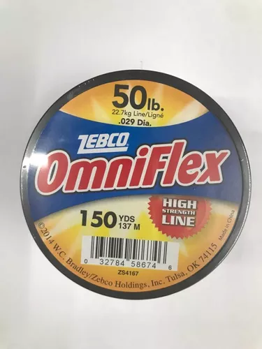 Nylon=zebco=omniflex= Transparente= 50 Lbs.(.80) 137 Metros