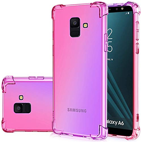 Case For A6 2018 Galaxy A6 2018 Rosa/purple Tpu-02