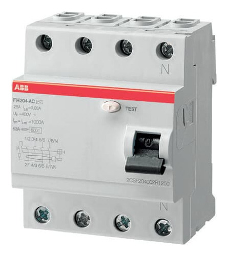 Interruptor diferencial ABB FH200 FH204 AC-25/0,03