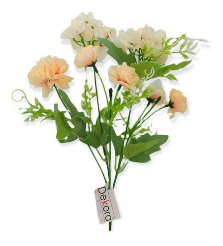 Ramo De Crisantemos Y Hortensias Artificiales - Pack De 6 Pz