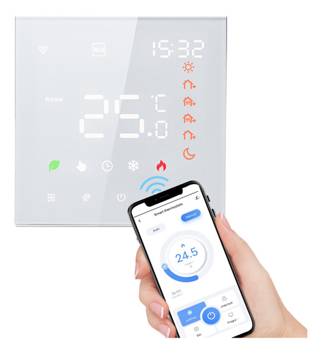 Termostato Compatible Con Wifi Home Tuya Intelligent Smart