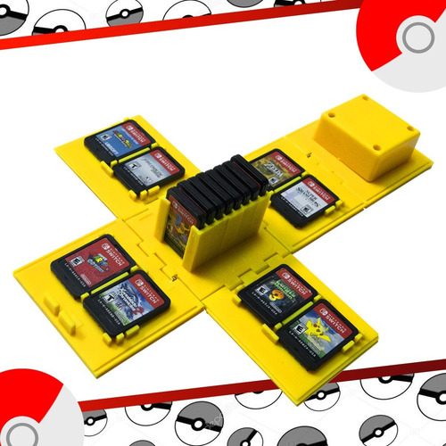 Estuche Para Juegos Nintendo Switch Cubo Cartuchos Portatil