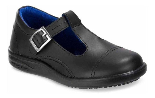 Imagen 1 de 6 de Zapatos Colegiales Videl Negro Para Niña Croydon