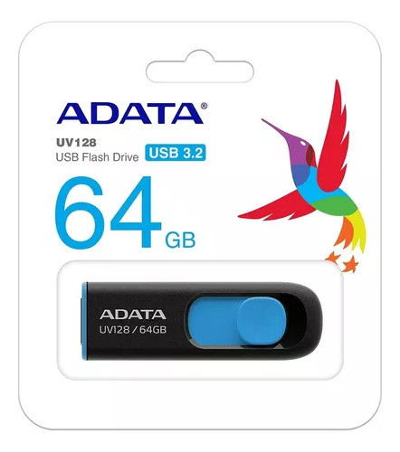 Memoria Usb Adata Uv128 64gb Usb Gen 3.1 Mac Y Win