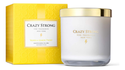 Crazy Strong Vela De Limn Vainilla | Vela Perfumada De 2 Mec