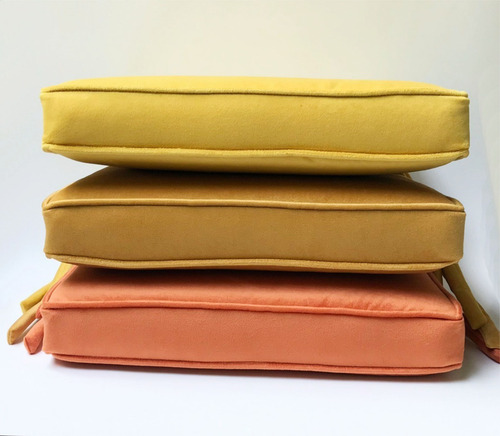 Imagen 6 de 9 de Almohadones Para Sillas Altos 40x40x7cm