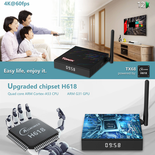 Reproductor Inteligente Av1, Smart Wifi, Grabación De Androi
