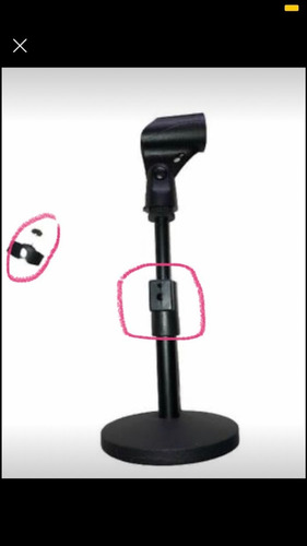 Clip Shure Y Pedestal Para Micrófono